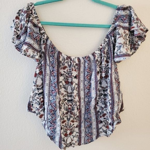 Boho off the shoulder top S - Picture 8 of 9